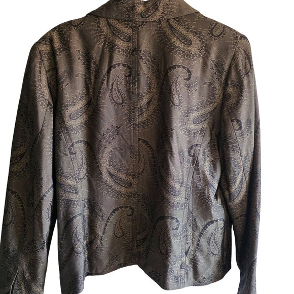 Pendleton Paisley Tapestry Blazer Size 16 Needlepoint Look Upholstery Deadstock - Picture 6 of 11